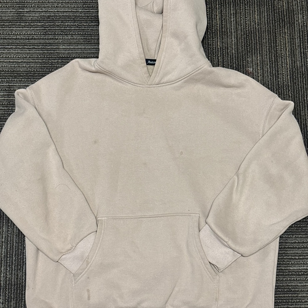 Men's Cream Hoodie Sweater